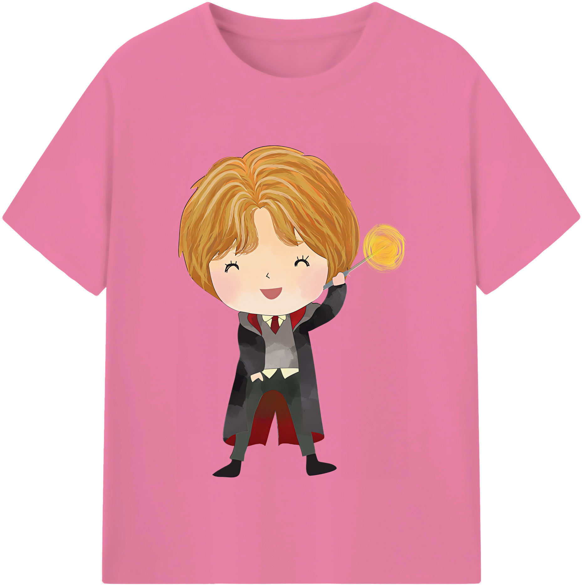（画像用） Harry Potter ハリー・ポッターシリーズ 綿100％半袖Tシャツ（フロントプリント）